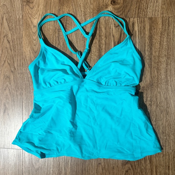 Time and Tru Other - Time and True turquoise tankini top size large